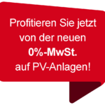 Button mit Beschriftung: Mehrwertsteuer sparen auf PV-Anlagen